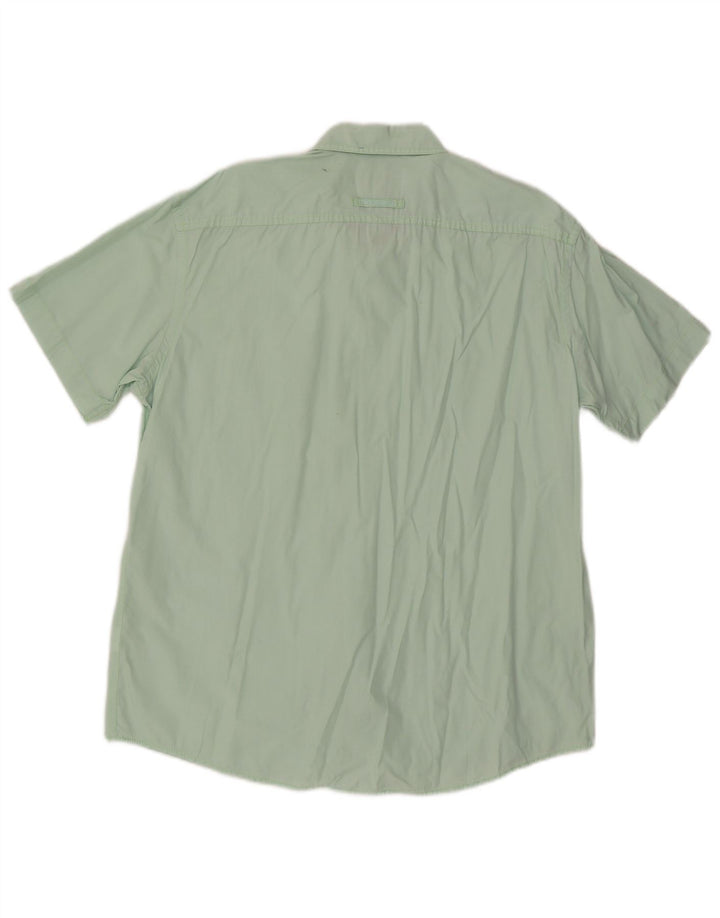 Camisa masculina Camel Active manga curta regular fit XL algodão verde