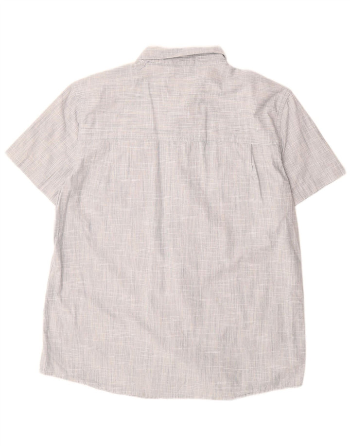 Camisa masculina de manga curta Mountain Warehouse XL azul algodão