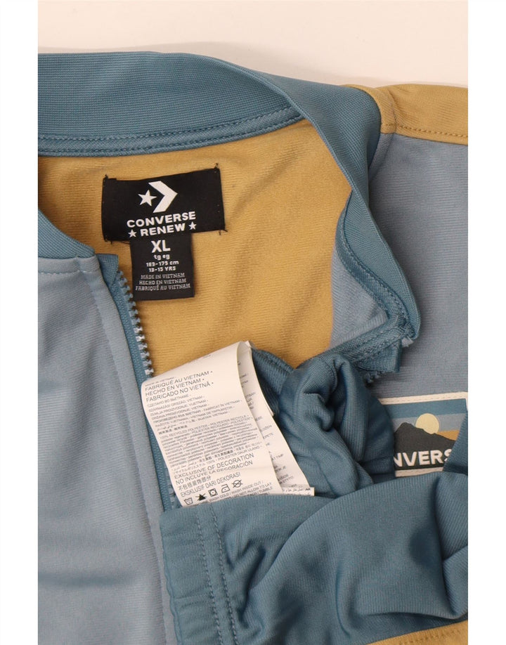 Jaqueta CONVERSE Meninos Treino Top 13-14 Anos XL Azul Colorblock