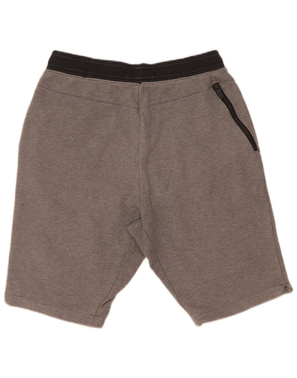 Shorts esportivos masculinos Nike médio cinza colorblock algodão