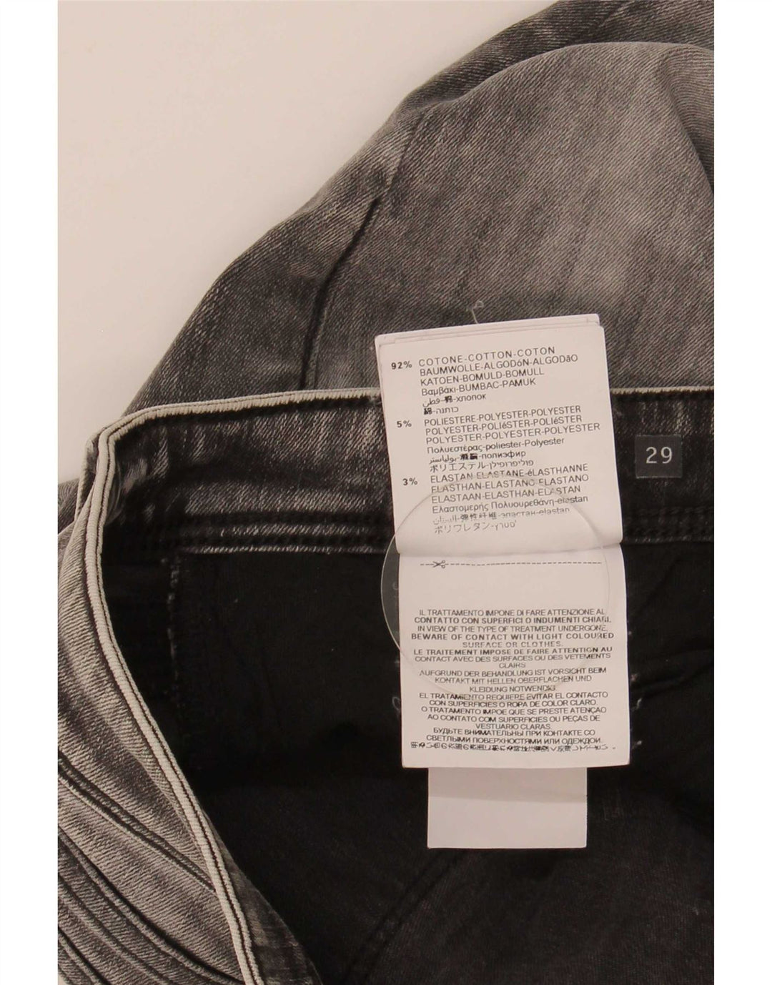 Replay feminino Jodey Slim Jeans W29 L29 cinza algodão