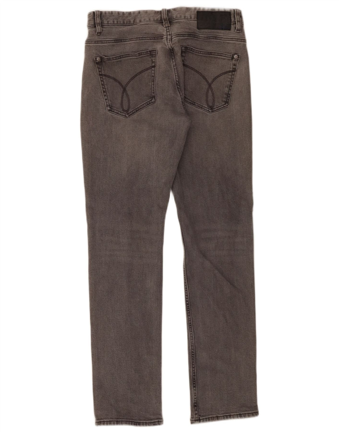 Calvin Klein Masculino Slim Jeans W31 L30 Cinza Algodão