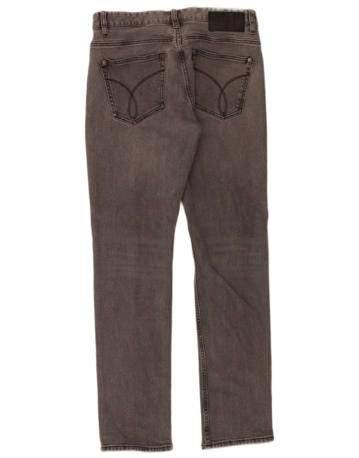 Calvin Klein Masculino Slim Jeans W31 L30 Cinza Algodão