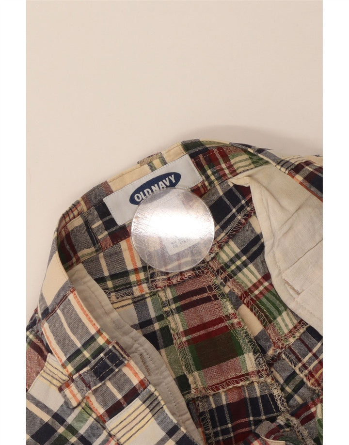 Shorts chino masculino Old Navy W30 algodão xadrez médio multicolorido