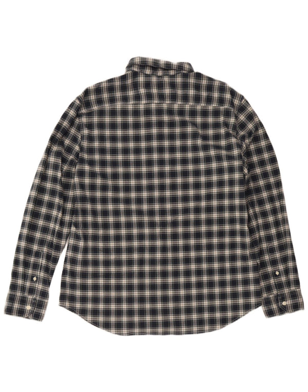Camisa masculina Slim Levi's 2XL algodão xadrez azul marinho