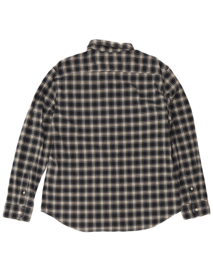 Camisa masculina Slim Levi's 2XL algodão xadrez azul marinho