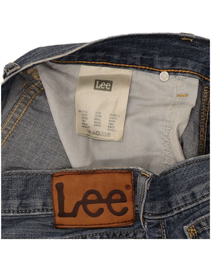 Shorts jeans curto masculino Lee com 5 bolsos W30 algodão azul médio