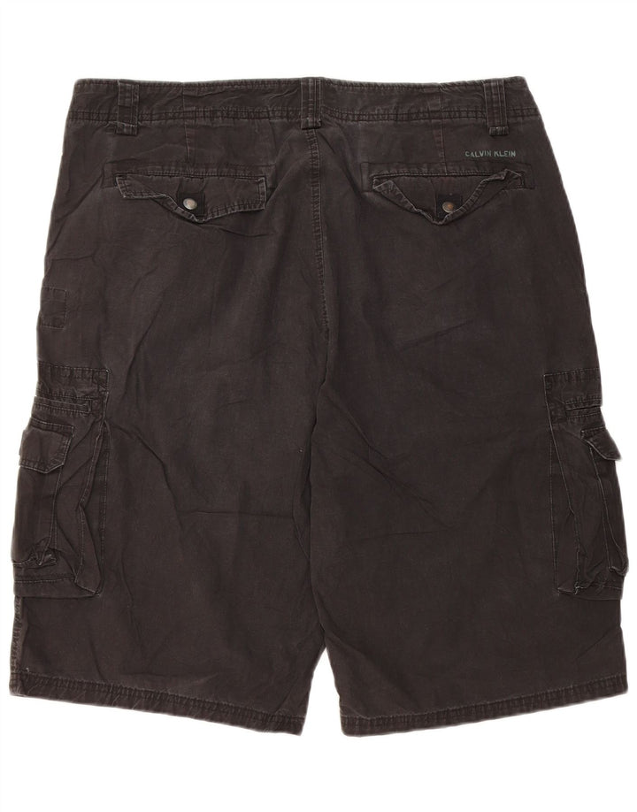 Shorts cargo masculino CALVIN KLEIN W36 grande algodão preto
