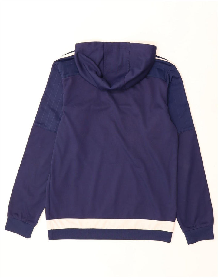 Adidas masculino moletom com capuz pequeno azul marinho colorblock poliéster