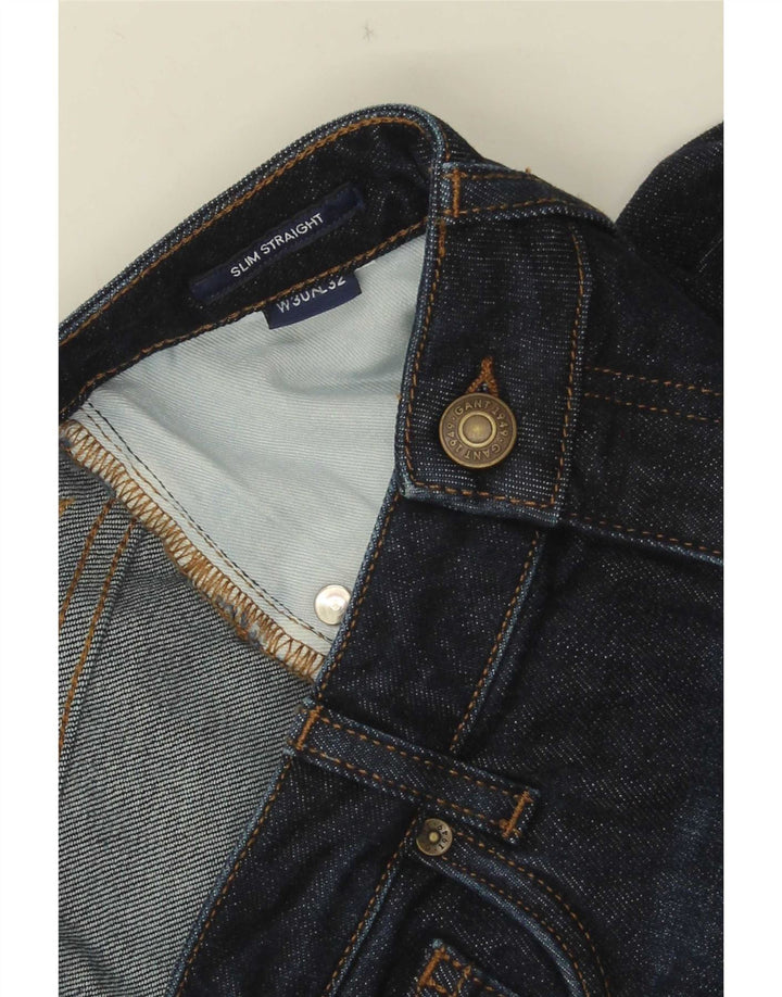 Gant Masculino Slim Straight Jeans W30 L32 Azul Marinho