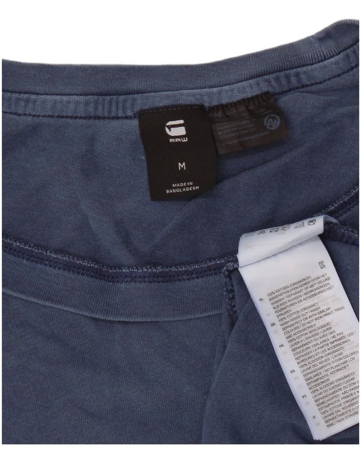 Camiseta masculina G-Star Top médio algodão azul