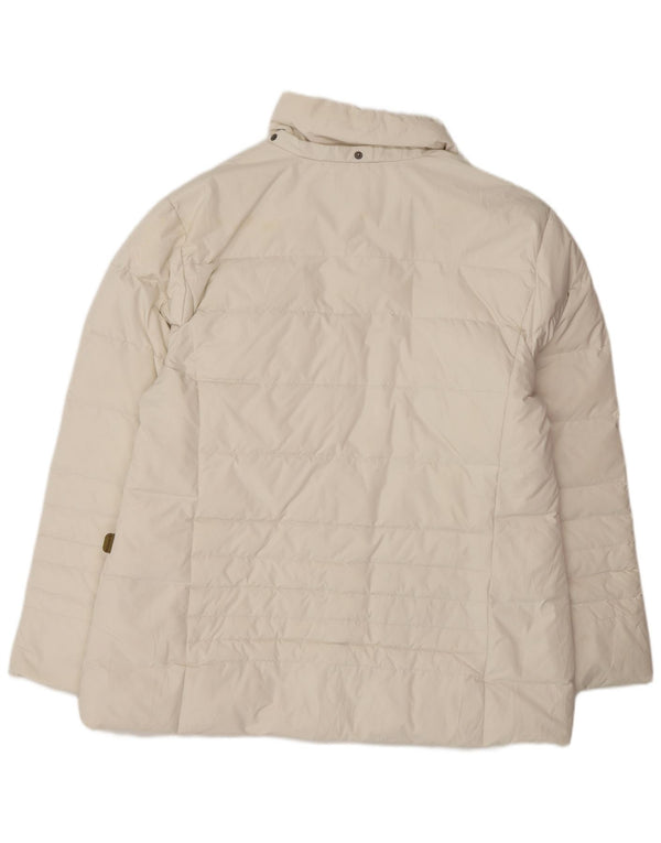 Jaqueta acolchoada feminina Invicta UK 18 XL poliéster branco