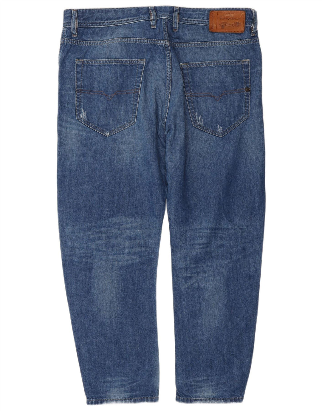 Jeans masculino diesel desgastado slim W34 L26 algodão azul