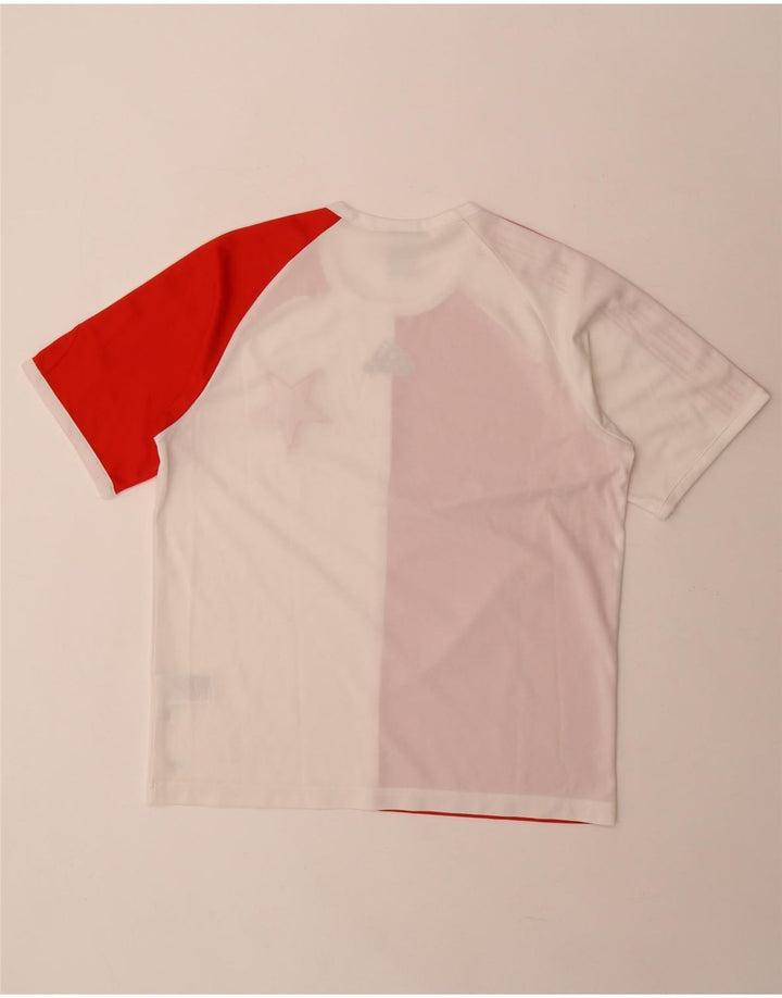 Camiseta Adidas Masculina Climalite Graphic Top Médio Vermelho Colorblock Poliéster