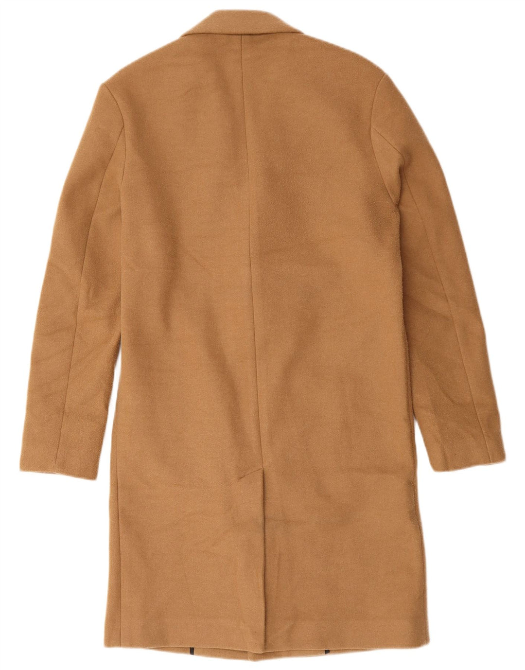 Sobretudo oversized masculino Zara UK 34 XS poliéster bege