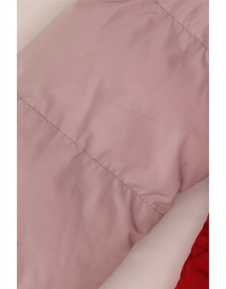 Jaqueta masculina acolchoada gráfica Karl Kani UK 36 pequeno bloco colorido multicolorido