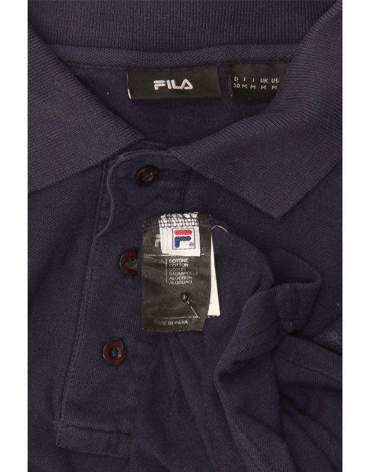 Polo masculino Fila médio algodão azul marinho