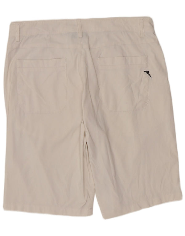 Shorts casuais masculinos CHERVO IT 50 grande W34 poliamida branca