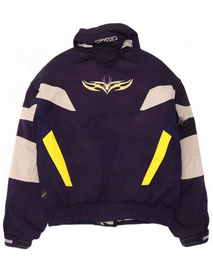 Jaqueta de esqui masculina Spyder Graphic UK 42 XL azul marinho poliéster colorblock