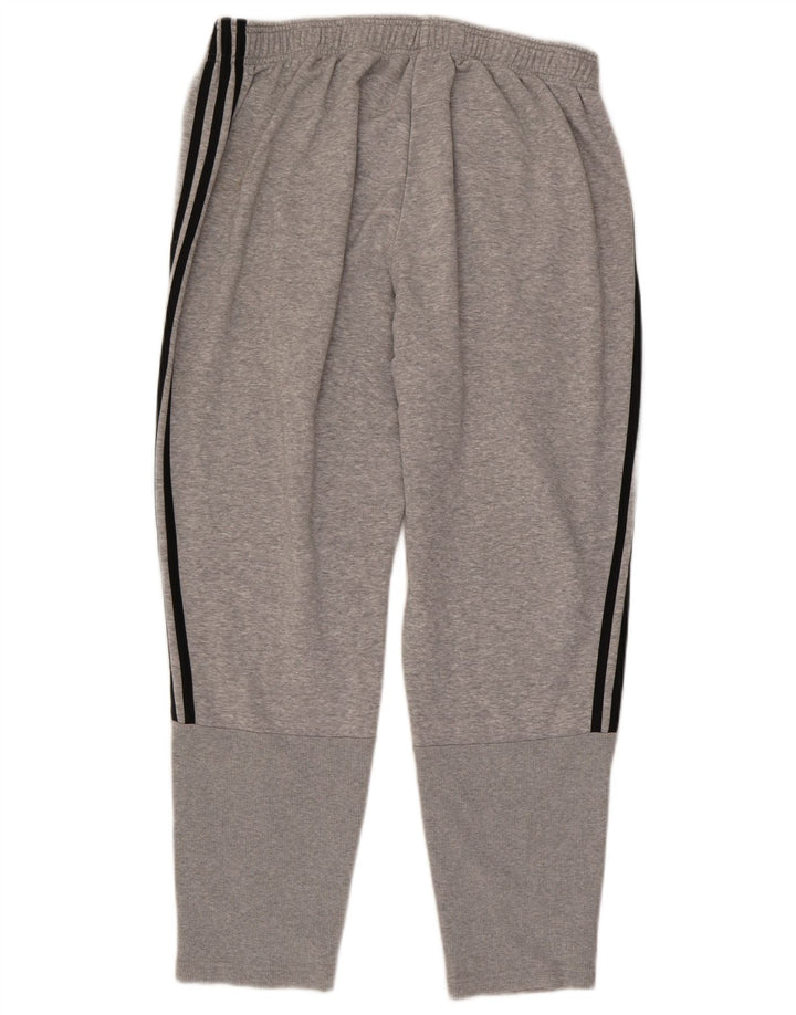 Calças de Agasalho Masculinas Adidas XL Cinza Algodão