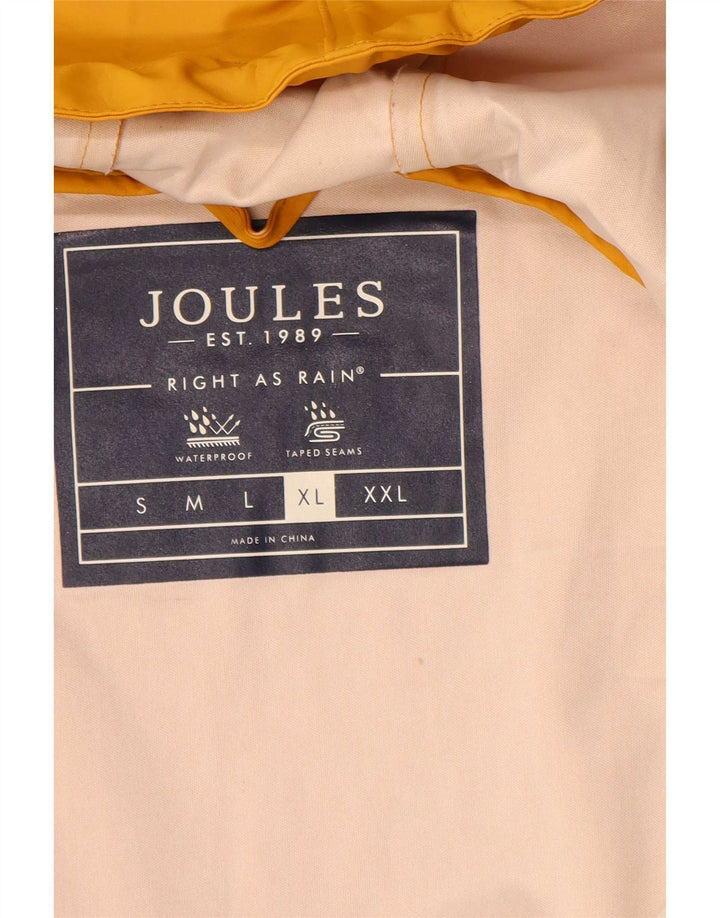 Jaqueta de chuva masculina Joules com capuz UK 42 XL amarelo
