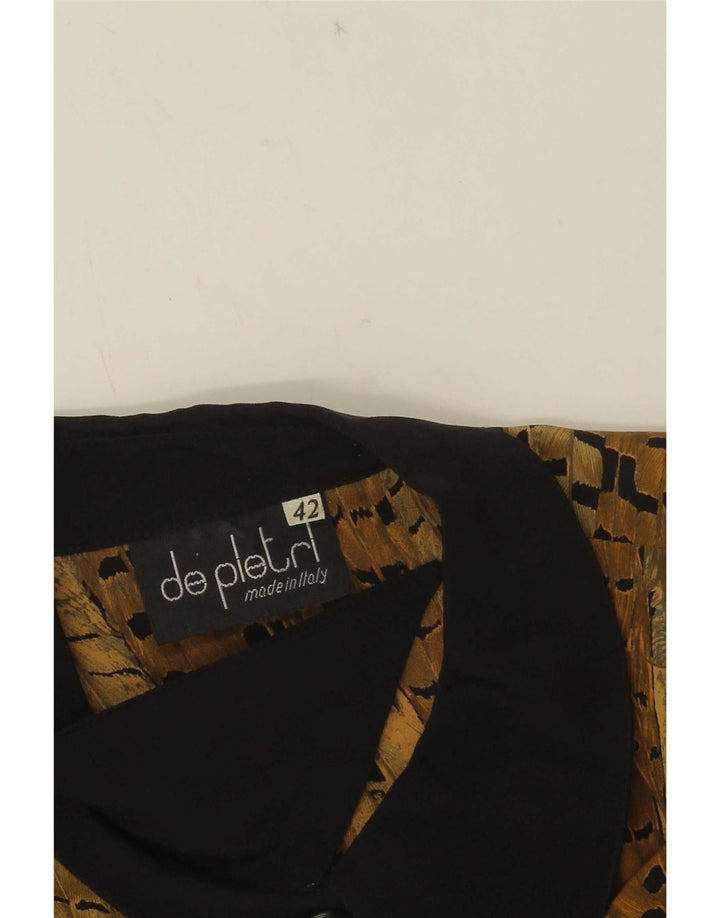 Blusa feminina De Pletrl IT 42 marrom médio colorblock