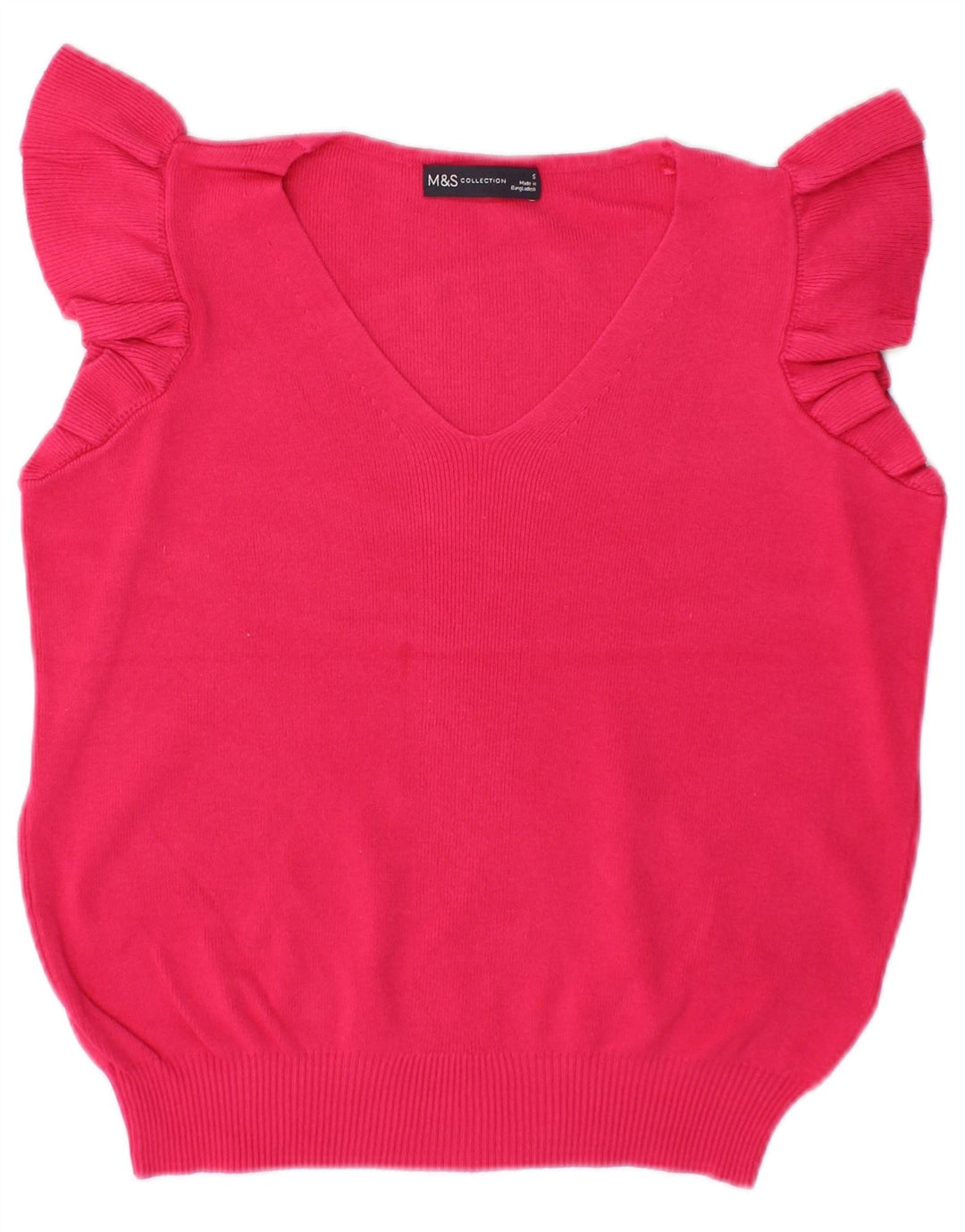 Marks & Spencer Regata Feminina Colete Oversized UK 10 Pequeno Rosa