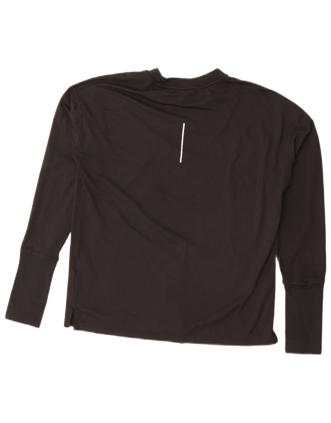 Top Nike Dri Fit Oversized Manga Longa UK 10 Pequeno Poliéster Preto