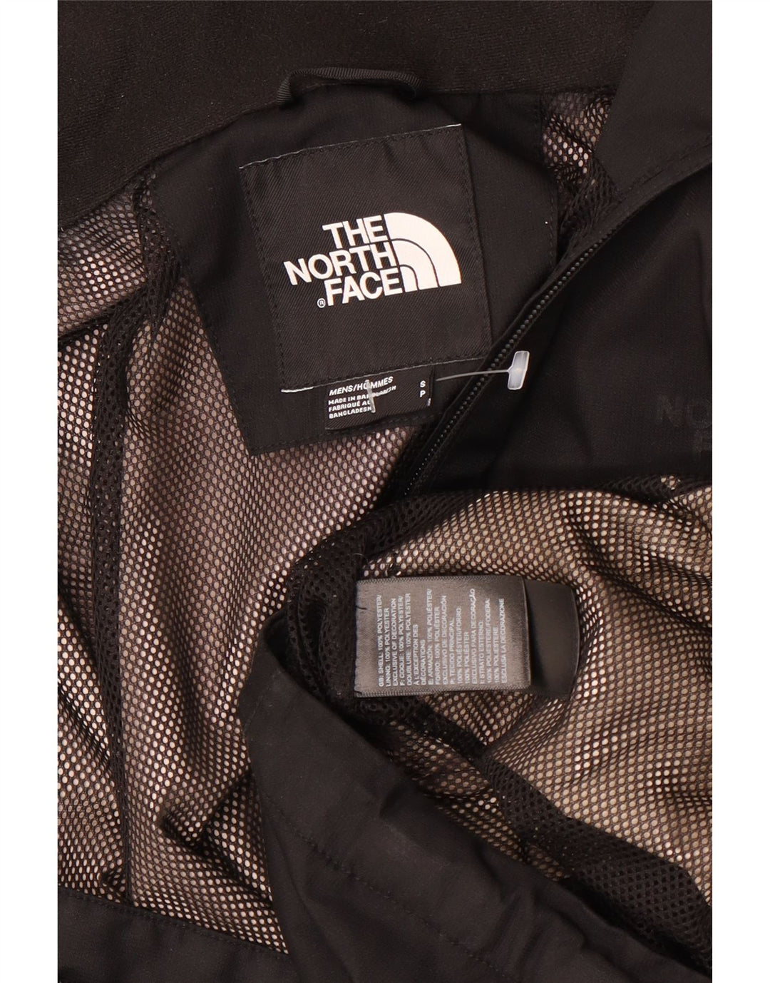 Jaqueta de chuva masculina com capuz The North Face UK 36 poliéster preto pequeno