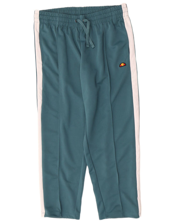 Ellesse Calça de treino feminina XL azul colorblock poliéster