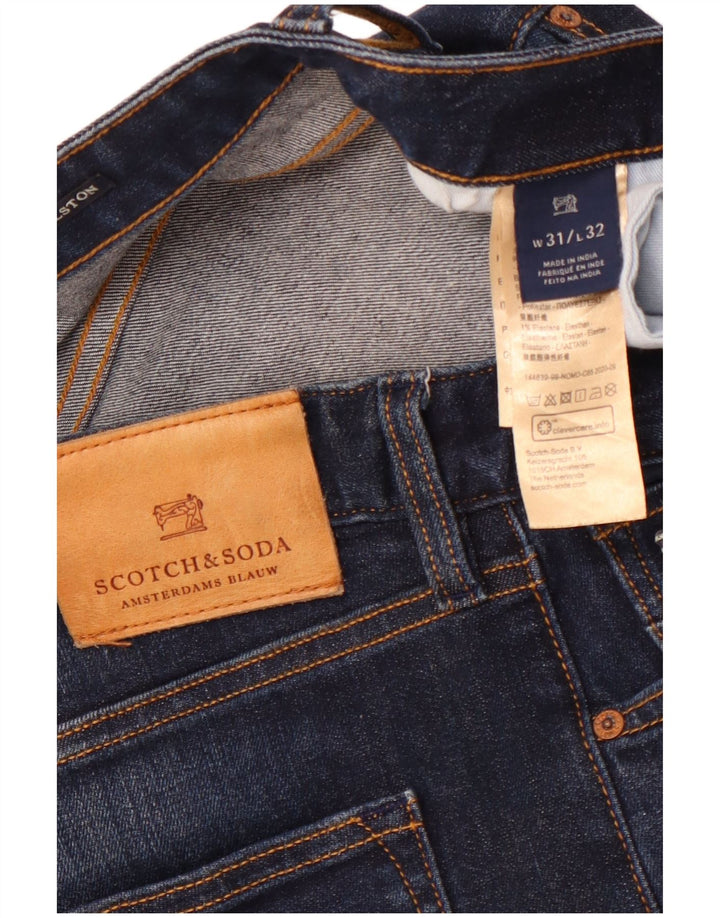 SCOTCH & SODA Masculino Ralston Slim Jeans W31 L32 Azul Marinho Algodão