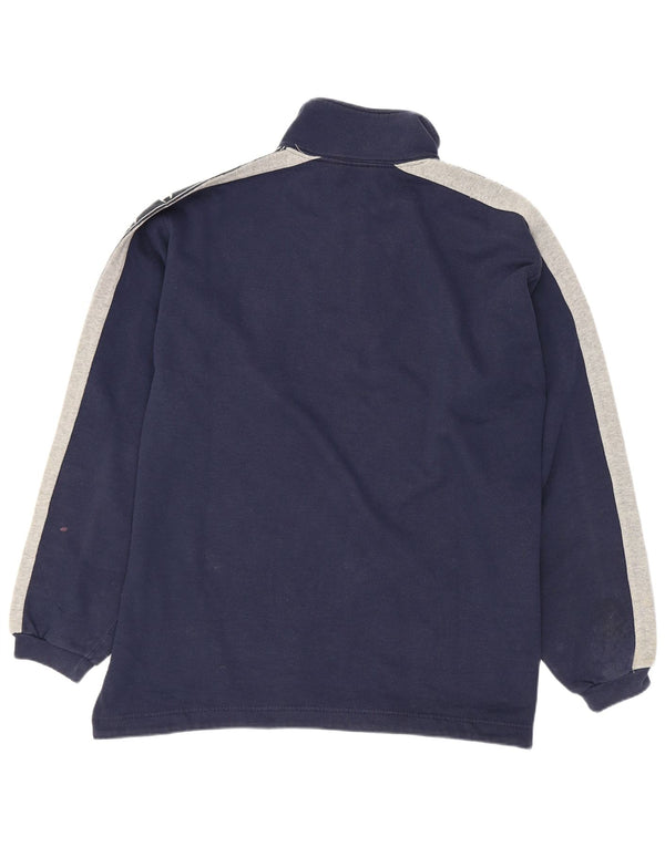Champion masculino gráfico moletom jumper médio azul marinho colorblock