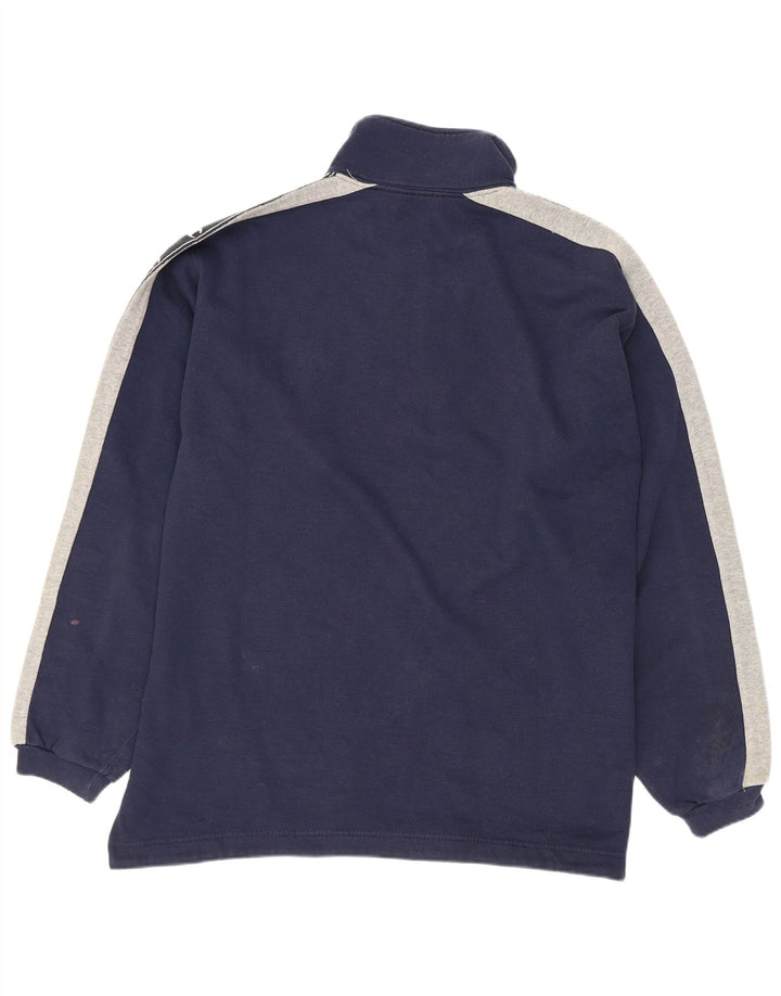 Champion masculino gráfico moletom jumper médio azul marinho colorblock
