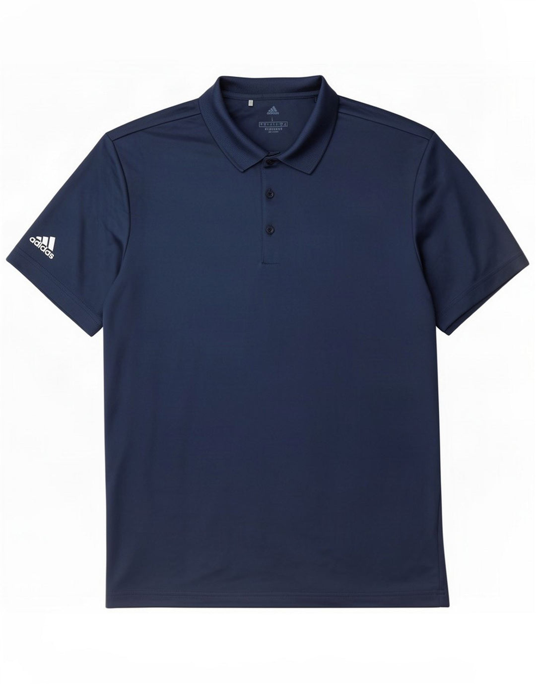 Camisa polo masculina Adidas grande poliéster azul marinho