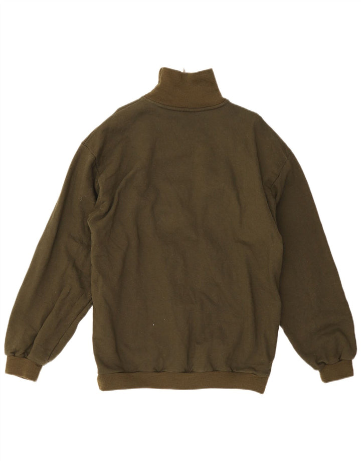 Moletom masculino Ciao com zíper e gola XL algodão verde