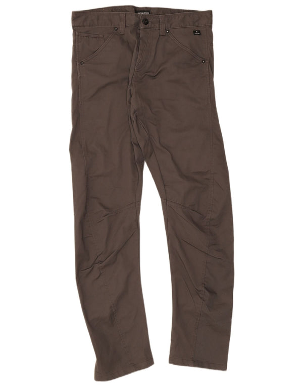 Calça casual masculina Jack & Jones Banana W32 L34 cinza poliéster