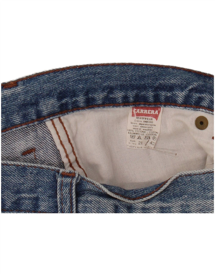 Saia jeans feminina Carrera IT 42 médio W25 algodão azul