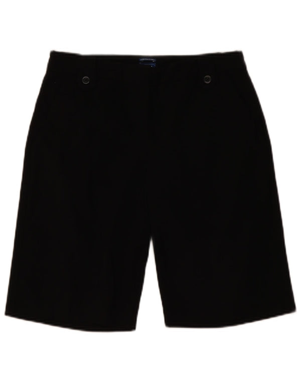 Shorts Chino feminino Izod US 2 XS W28 preto rayon