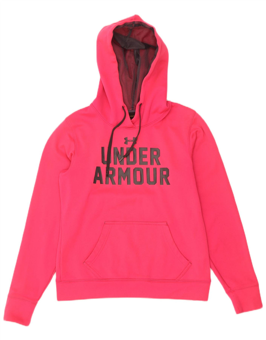 Under Armour feminino gráfico moletom com capuz Reino Unido 10 pequeno poliéster rosa