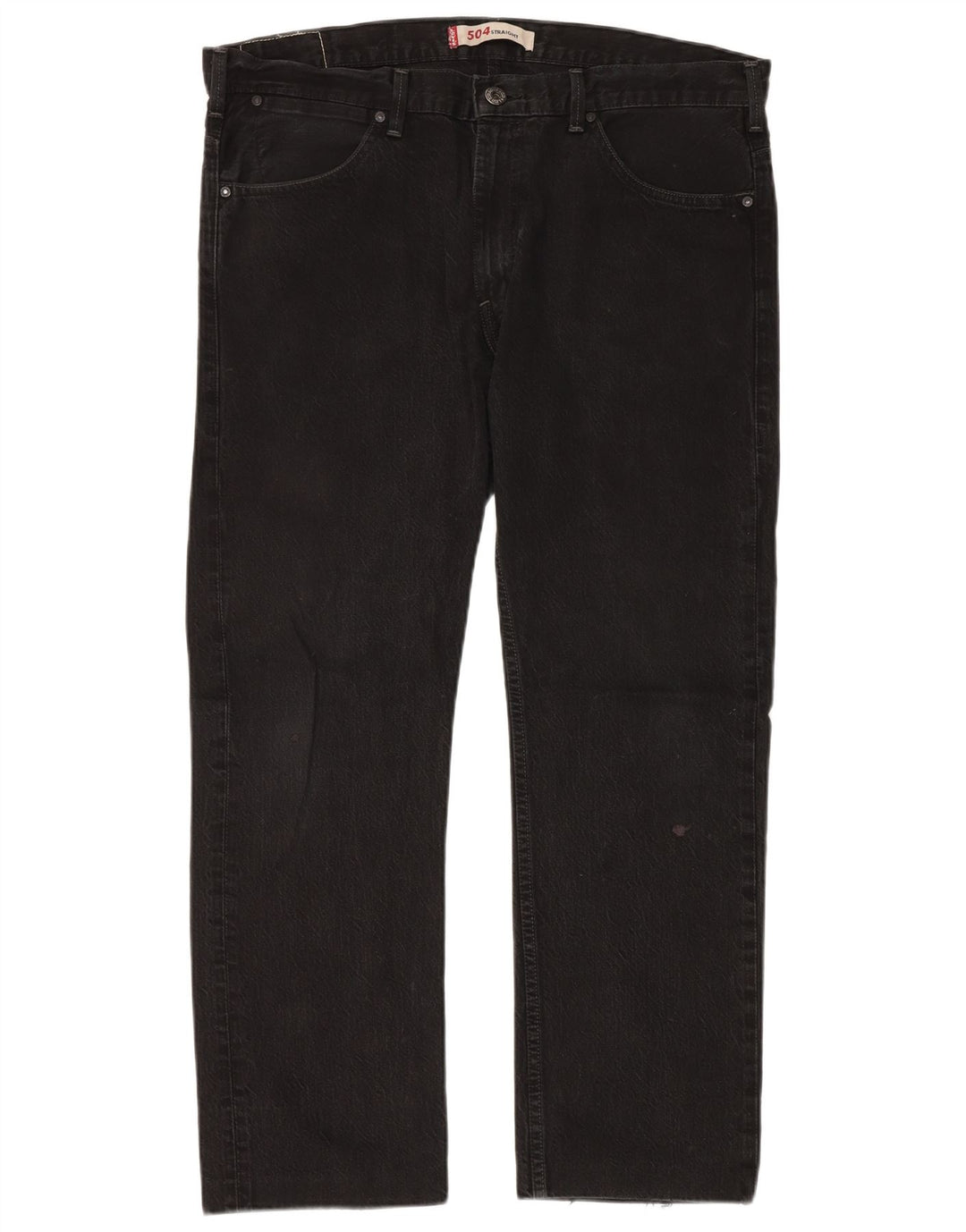 LEVI'S Mens 504 Straight Jeans W38 L30 Black