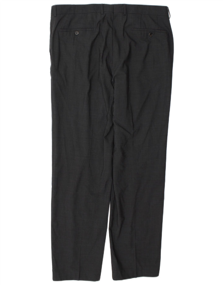 Calça masculina Hugo Boss Straight Suit W38 L34 cinza