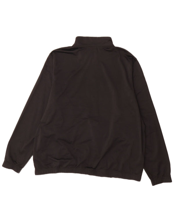 Moletom Nike Masculino com Zíper e Pescoço Jumper 3XL Preto Poliéster