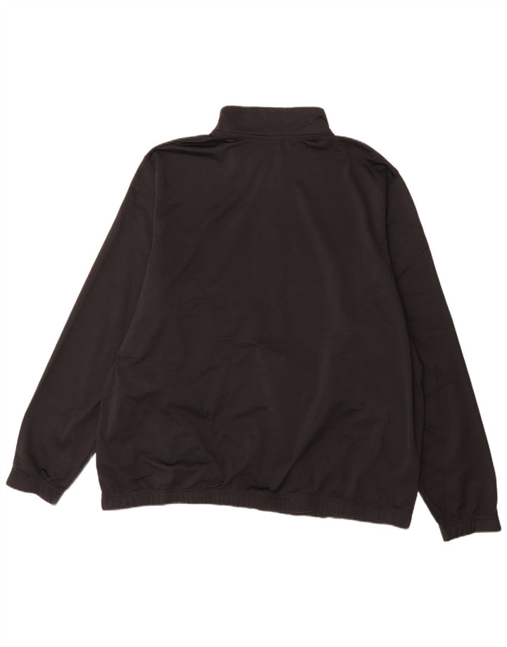 Moletom Nike Masculino com Zíper e Pescoço Jumper 3XL Preto Poliéster