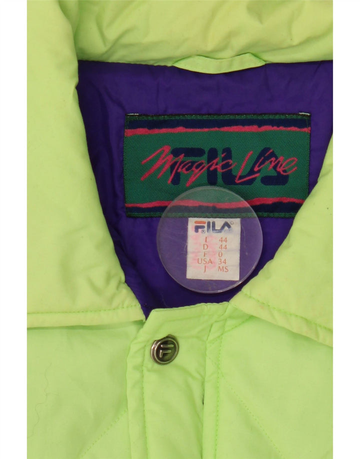 Jaqueta acolchoada feminina Fila IT 44 verde médio