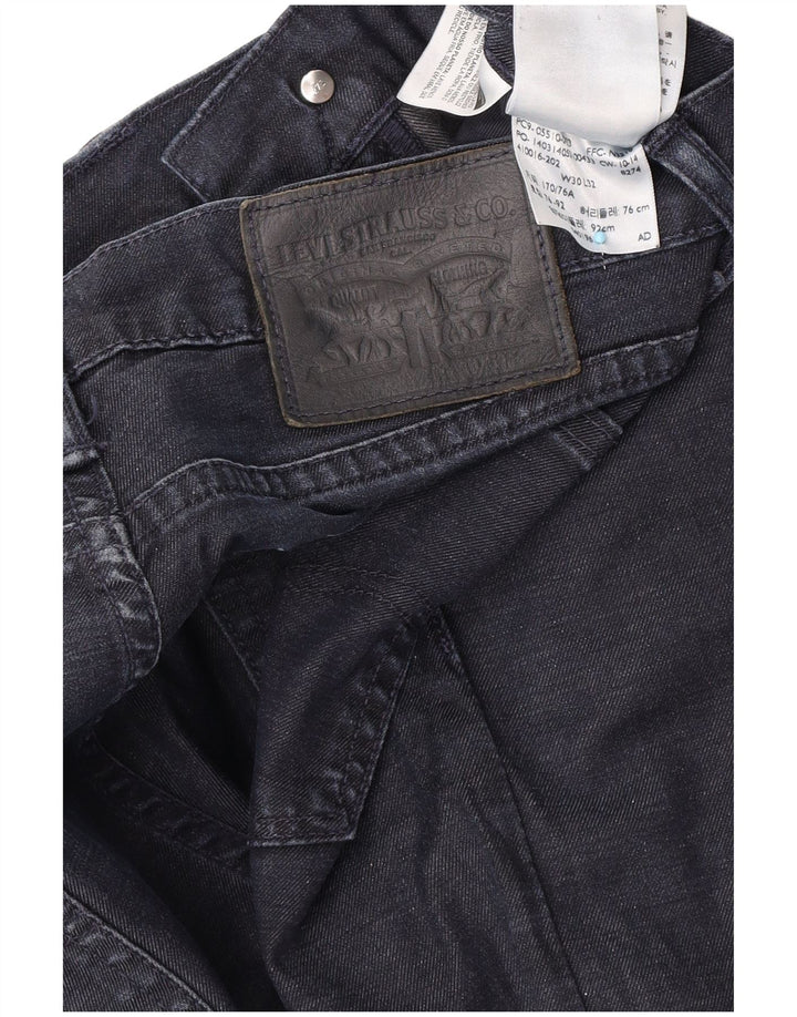 Levi's Mens Slim Jeans W30 L32 Azul Marinho Algodão