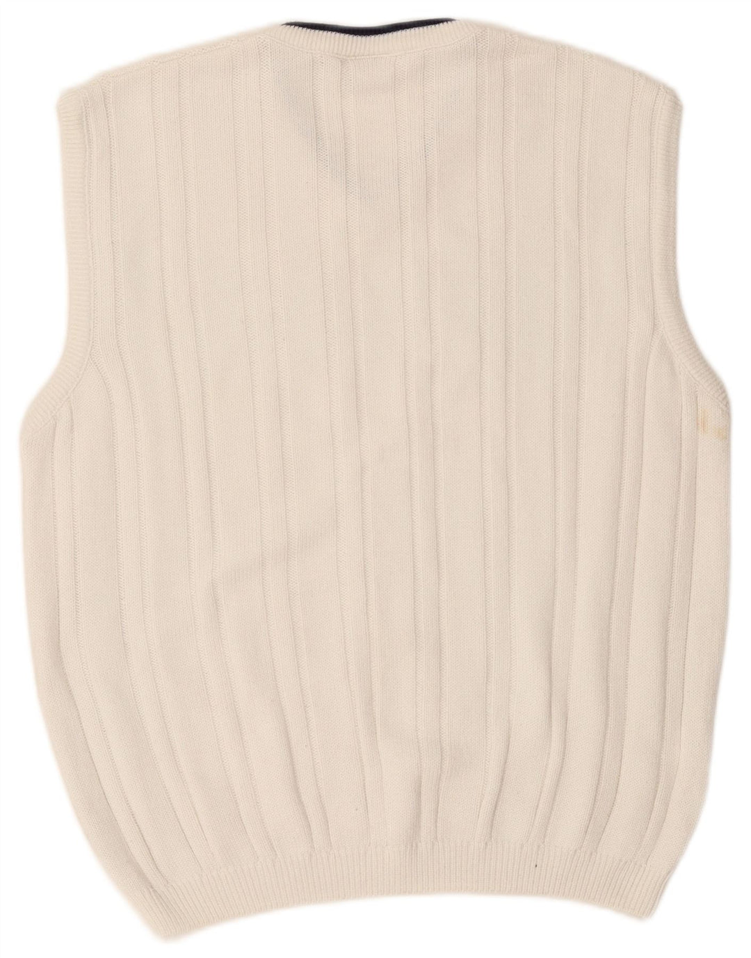 Lacoste Mens Vest Tank Top Tamanho 6 XL Algodão Branco