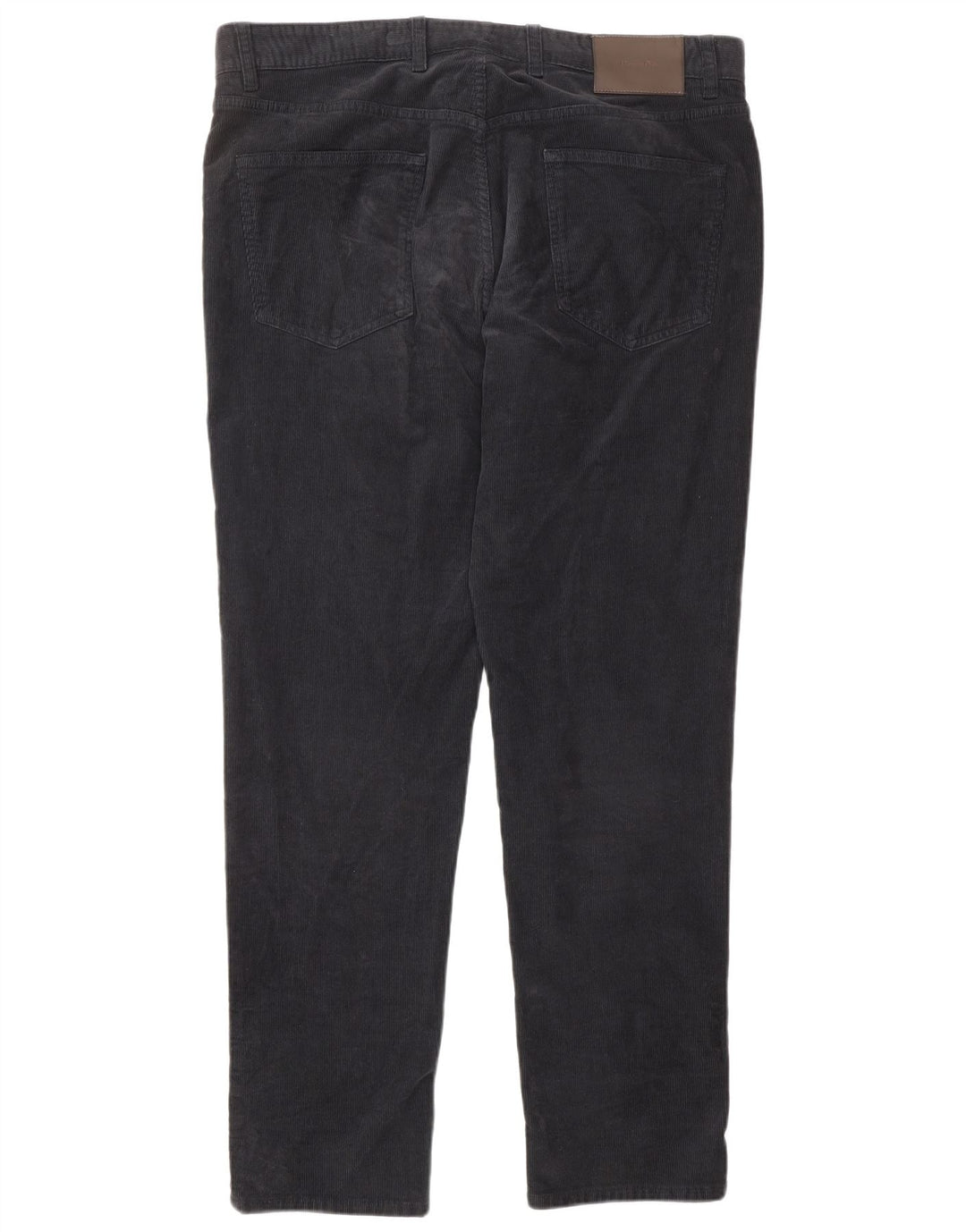 Calça masculina reta de veludo MASSIMO DUTTI UE 44 grande W36 L30 preta