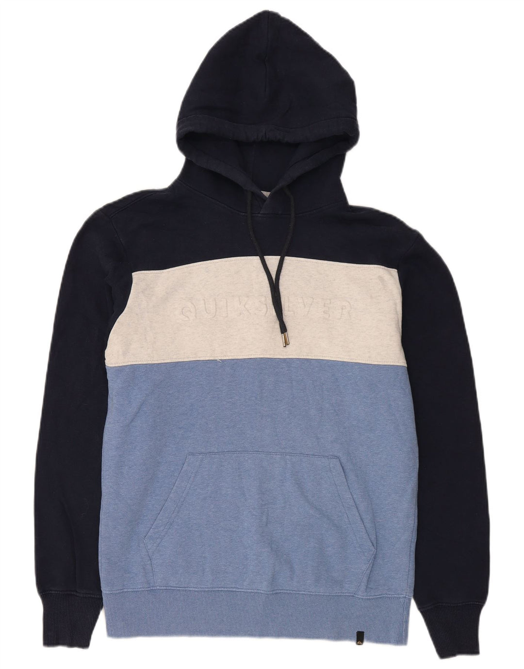 Quiksilver moletom com capuz masculino gráfico médio bloco colorido multicolorido