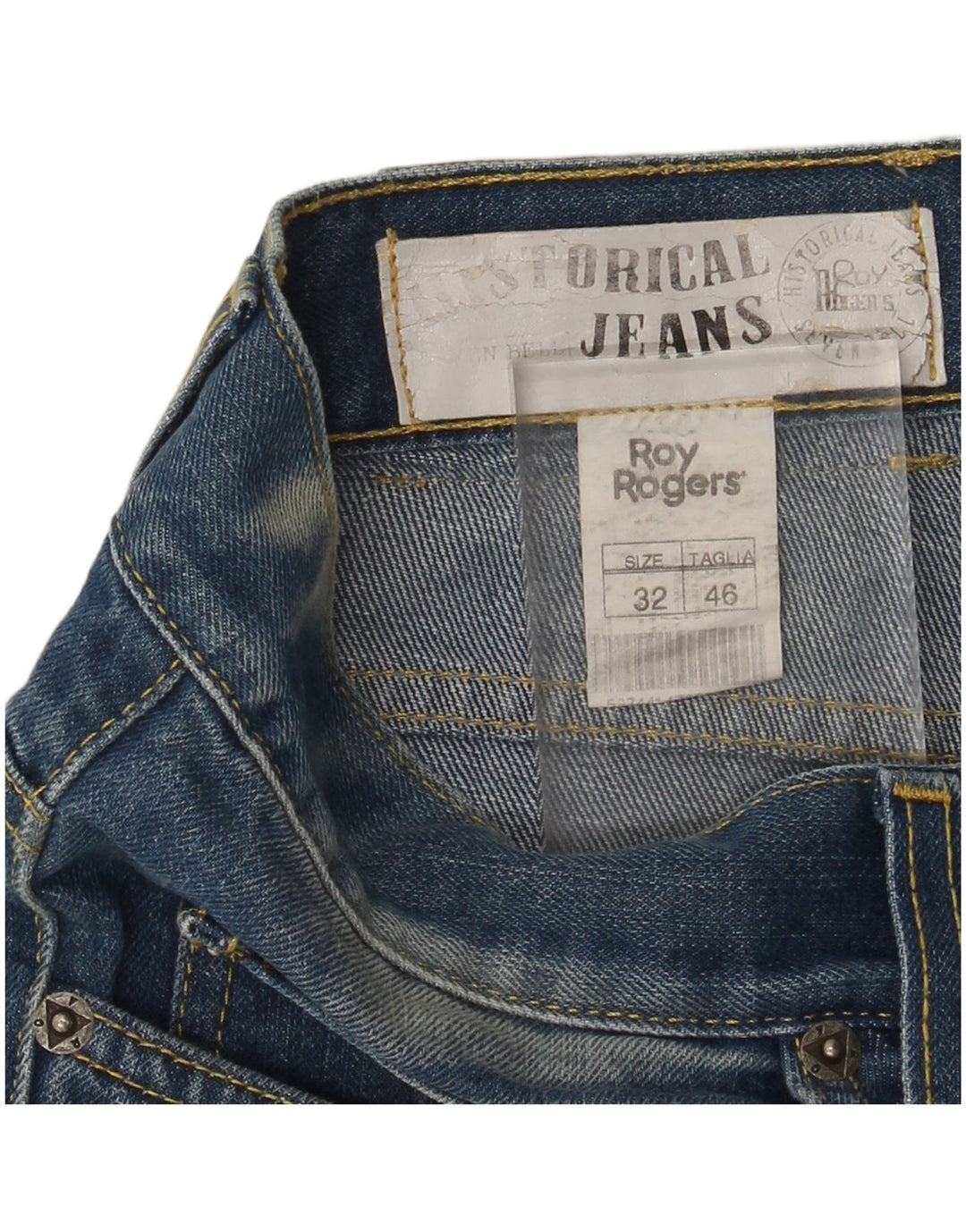 Roy Rogers Mens Jeans Slim W32 L32 Azul Algodão