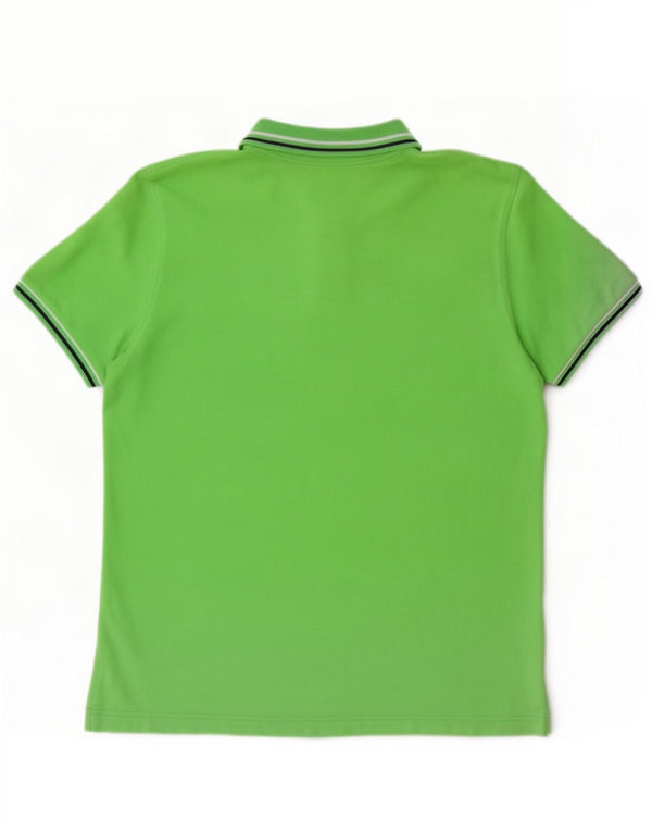 Camisa polo masculina Lotto XL algodão listrado verde